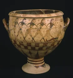 Krater mit Odysseus, der Polyphem blendet